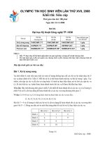 Đề thi olympic tin học sinh viên lần thứ 17 - đề 1 ppt