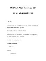 ẢNH CỦA MỘT VẬT TẠO BỞI THẤU KÍNH PHÂN KỲ ppt