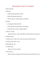 Giáo án Tin Học lớp 10: MỘT SỐ DỊCH VỤ CƠ BẢN CỦA INTERNET potx