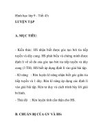 Hình học lớp 9 - Tiết 43: LUYỆN TẬP pot