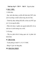 Sinh học lớp 9 - Tiết 9 - Bài 9: Nguyên phân ppsx