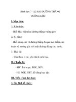 Hình học 7 - §2 HAI ĐƯỜNG THẲNG VUÔNG GÓC pdf