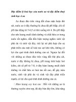 Đặc điểm lý hoá học của nước ao và đặc điểm thuỷ sinh học ở ao pot