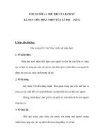 CON NGƯỜI LÀ CHỦ THỂ CỦA LỊCH SỬ LÀ MỤC TIÊU PHÁT TRIỂN CỦA XÃ HỘI (Tiết 1) potx