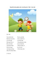 Sáng kiến kinh nghiệm môn văn mẫu giáo 4-5 tuổi – Làm Anh ppt