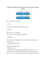 Sáng kiến kinh nghiệm mầm non môn thể dục lớp 3-4 tuổi – bài 8 trườn sấp, đập bóng doc