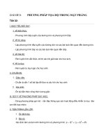 PHƯƠNG PHÁP TỌA ĐỘ TRONG MẶT PHẲNG - 3 pdf