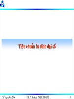 Bài giảng lý thuyết điều khiển tự động - Khảo sát tính ổn định của hệ thống part 2 pptx
