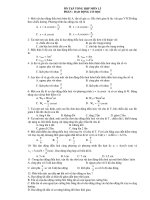 ÔN TẬP TỔNG HỢP MÔN LÍ PHẦN : DAO ĐỘNG CƠ HỌC 1 doc