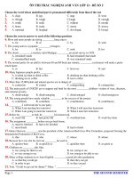 ÔN THI TRẮC NGHIỆM ANH VĂN LỚP 12 - ĐỀ SỐ 2 ppt