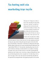 Xu hướng mới của marketing trực tuyến pptx