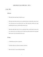 KHÁI NIỆM VỀ MẶT TRÒN XOAY - TIẾT 2 pptx