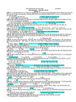 Đề thi trắc nghiệm hóa học - đề 2 pptx