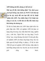ADN không nói dối, nhưng có thể nói sai doc