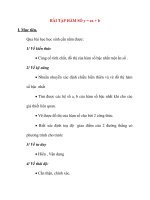 Giáo án Đại Số lớp 10: BÀI TẬP HÀM SỐ y = ax + b doc