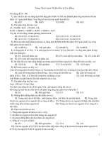 Đề thi trắc nghiệm hóa học - đề 30 ppsx