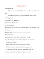 Giáo án Tin Học lớp 10: KIỂM TRA HỌC KỲ I pdf