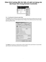 Giáo trình hướng dẫn tìm hiểu về cách sử dụng các tab thuộc tính trong Domain Controller phần 1 ppt