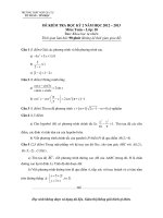 đề kiểm tra học kì 2 khối 10