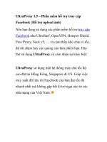 UltraProxy 1.5 – Phần mềm hỗ trợ truy cập Facebook ppt