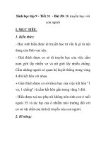 Sinh học lớp 9 - Tiết 31 - Bài 30: Di truyền học với con người I. ppsx