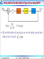 Bài giảng lý thuyết điều khiển tự động - Phân tích và thiết kế hệ thống điều khiển rời rạc part 8 pdf