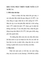 KHẢ NĂNG PHÁT TRIỂN NGHỀ NUÔI CÁ Ở NƯỚC TA pot