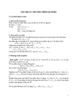 CHƯƠNG VI : PHƯƠNG TRÌNH SAI PHÂN pps