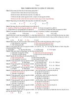 TRẮC NGHIỆM CHƯƠNG VI LƯỢNG TỬ ÁNH SÁNG potx