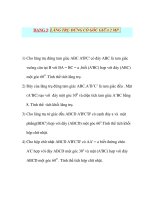 Giáo án Hình Học lớp 10: DẠNG 3: LĂNG TRỤ ĐỨNG CÓ GÓC GIỮA 2 MP pptx