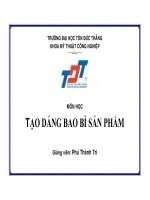 TẠO DÁNG BAO BÌ SẢN PHẨM pot