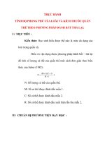 Giáo án Sinh Học lớp 12 Ban Tự Nhiên: THỰC HÀNH TÍNH ĐỘ PHONG PHÚ CỦA LOÀI VÀ KÍCH THƯỚC QUẦN THỂ THEO PHƯƠNG PHÁP ĐÁNH BẮT THẢ LẠI. ppt