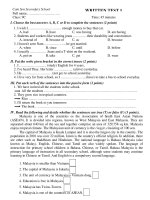 Đề ôn luyện học sinh giỏi anh văn lớp 9 ppsx