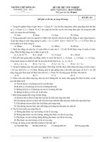 ĐỀ THI THỬ TỐT NGHIỆP MÔN: VẬT LÍ 12 – MÃ ĐỀ: 223 pot