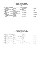 A FIFTEEN MINUTE TEST (04) ppt