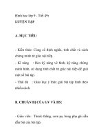 Hình học lớp 9 - Tiết 49: LUYỆN TẬP potx