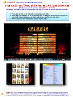 TÀI LIỆU HƯỚNG DẪN SỬ DỤNG GRAMMAR ppsx