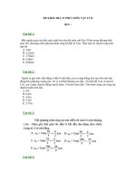 ĐỀ KIỂM TRA 15 PHÚT MÔN VẬT LÍ 12- Đề 6 ppsx