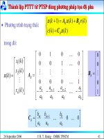 Bài giảng lý thuyết điều khiển tự động - Mô tả toán học hệ thống điều khiển rời rạc part 9 potx