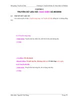 TRUYỀN DỮ LIỆU SỐ: GIAO DIỆN VÀ MODEM ppt