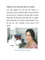 Nghiên cứu cách thức giao tiếp của vi khuẩn C docx