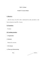 Unit 3: At home.Period 17: Lesson 4: ReadI. Objectives: - After the lesson, Ss will be able to pptx