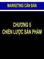 Chiến lược sản phẩm - Chương 5 pptx