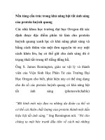 Nền tảng cấu trúc trong khả năng bật tắt ánh sáng của protein huỳnh quang ppt