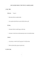 BÀI TẬP KHÁI NIỆM VỀ THỂ TÍCH CỦA KHỐI ĐA DIỆN ppsx