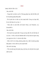 Giáo án Hóa Học lớp 10: FLO docx