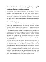 Gia đình Việt Nam với chức năng giáo dục trong bối cảnh toàn cầu hóa pot