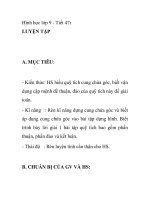Hình học lớp 9 - Tiết 47: LUYỆN TẬP pdf