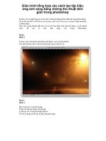 Giáo trình tổng hợp các cách tạo lập hiệu ứng ánh sáng bằng những thủ thuật đơn giản trong photoshop phần 1 pot