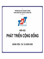 PHÁT TRIỂN CỘNG ĐỒNG pot